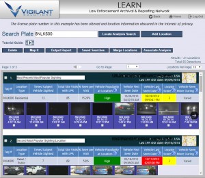 Sample screenshot unrelated to this case. Plate number has been altered and location obscured for privacy.